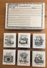 Stampin' Up Meal-Themed Stamp Collection, 7 Stamps