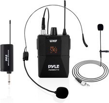 UHF Wireless Microphone System Kit - Portable Professional Cordless Microphone S