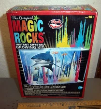 the original MAGIC ROCKS Crystal Growing Kit, new in box, everyone once had this