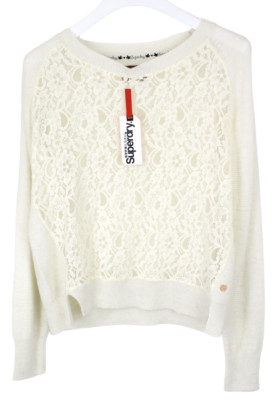 Superdry Lace Stitch Pullover Damen LARGE