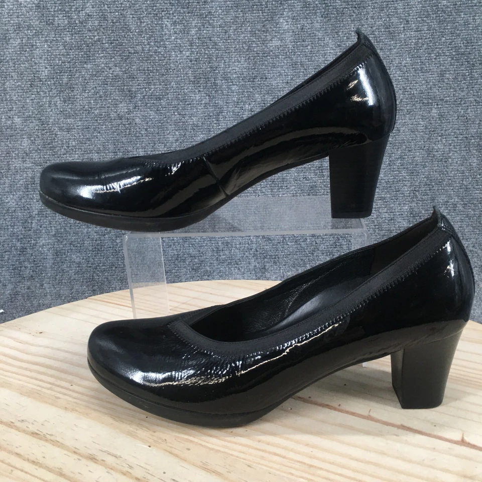 Zapatos de salón Gabor para mujer EE. UU. 10 UK 7,5 zapatos sin cordones de cuero negros informales Foto 2 de 4
