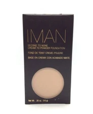 IMAN 0.35 oz / 10 g Second to None cream to powder foundation Sand 1 New R6