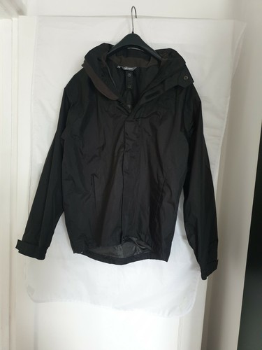 Men's Older Boys Hi Gear Waterproof Hooded Coat Jacket Black Lightweight Size XS - 第 2/12 張圖片