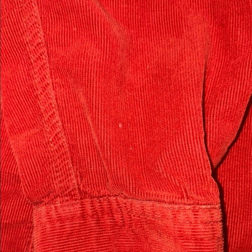Reba Red Jean Jacket Vibrant Corduroy Design - Picture 7 of 7