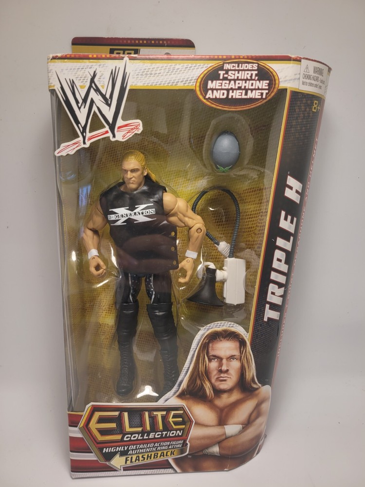 WWE Triple H Flashback Elite Series 23 Mattel Damaged Packaging