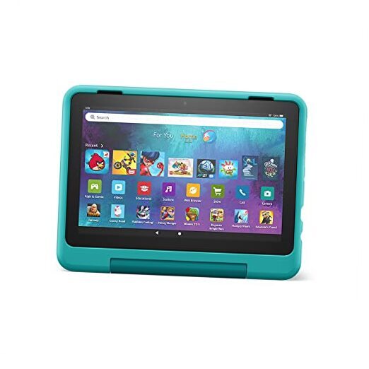 Amazon Kid-Friendly Case for Fire HD 8 tablet (Only compatible with Hello Teal