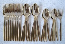 IBW JAPAN Gold Finish Forks & Spoons (Requires HAND WASHING)
