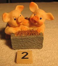 Schweine-P&auml;rchen aus Kunststein Form 2