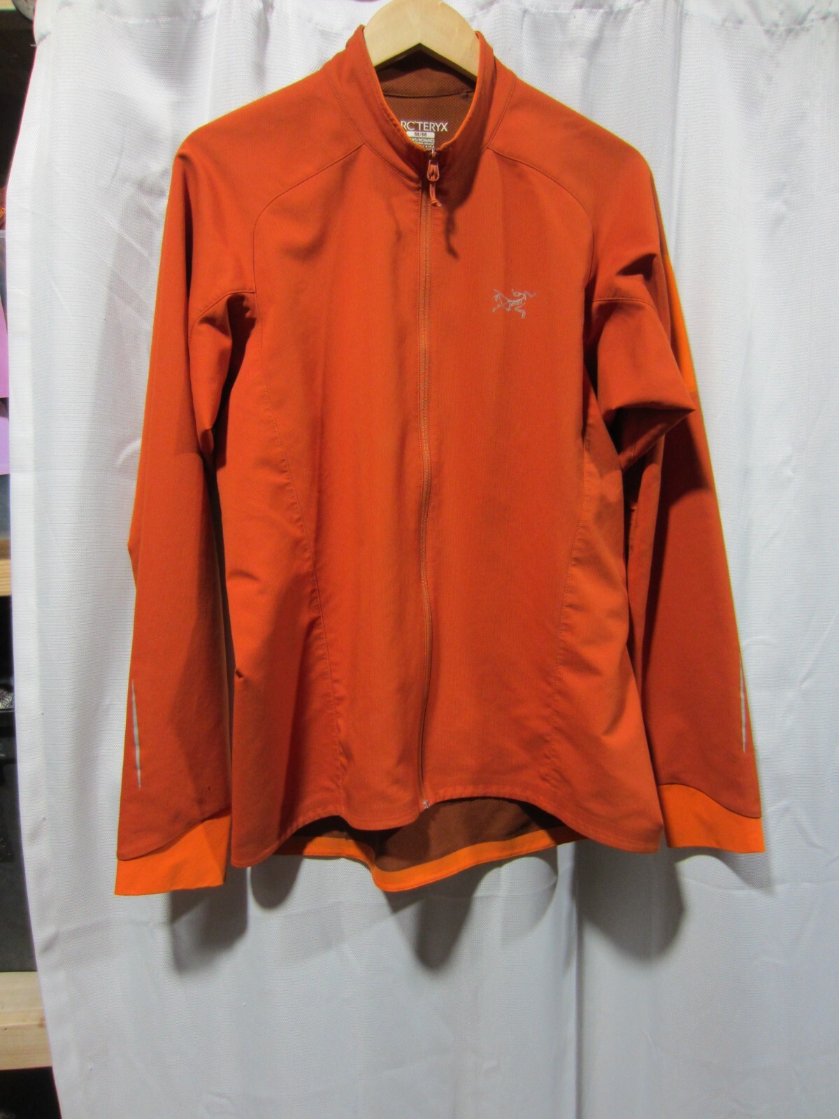 Arc'teryx Accelero giacca da corsa manica lunga full zip uomo media arancione bruciato