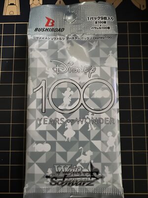 US Seller Weiss Schwarz Disney 100 Years of Wonder Booster 1 Pack Factory Sealed