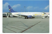 Postcard Airline ASTRAEUS B-737-3YO G-STRB No. A667 AUC1.
