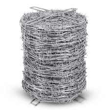 4-Point Barbed Wire Roll, 16 Ga  5" Spacing  328 FT - 330 FT 100m SIMBASTEEL