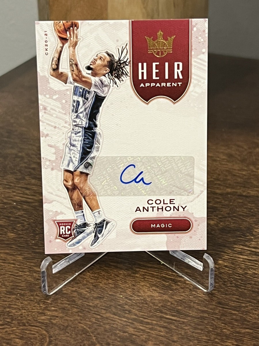 2020-21 Panini Court Kings Heir Apparent Cole Anthony RC #HA-CAN 
