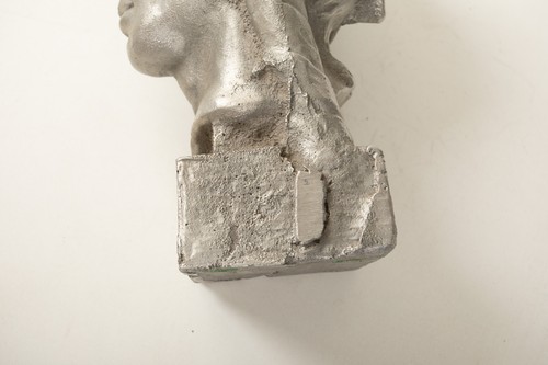 Statua Busto Indiano Americano (C5L) Alluminio Fuso (JSF6) Nativo Statuina Guerriero - Foto 10 di 10