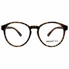 Oversize Glasses Big Round Eye-wear Leopard Frame TR90 Non Prescription