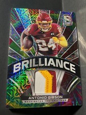 Antonio Gibson 2021 Panini Spectra Brilliance Meta Prizm Jersey Patch /25 #B-AG