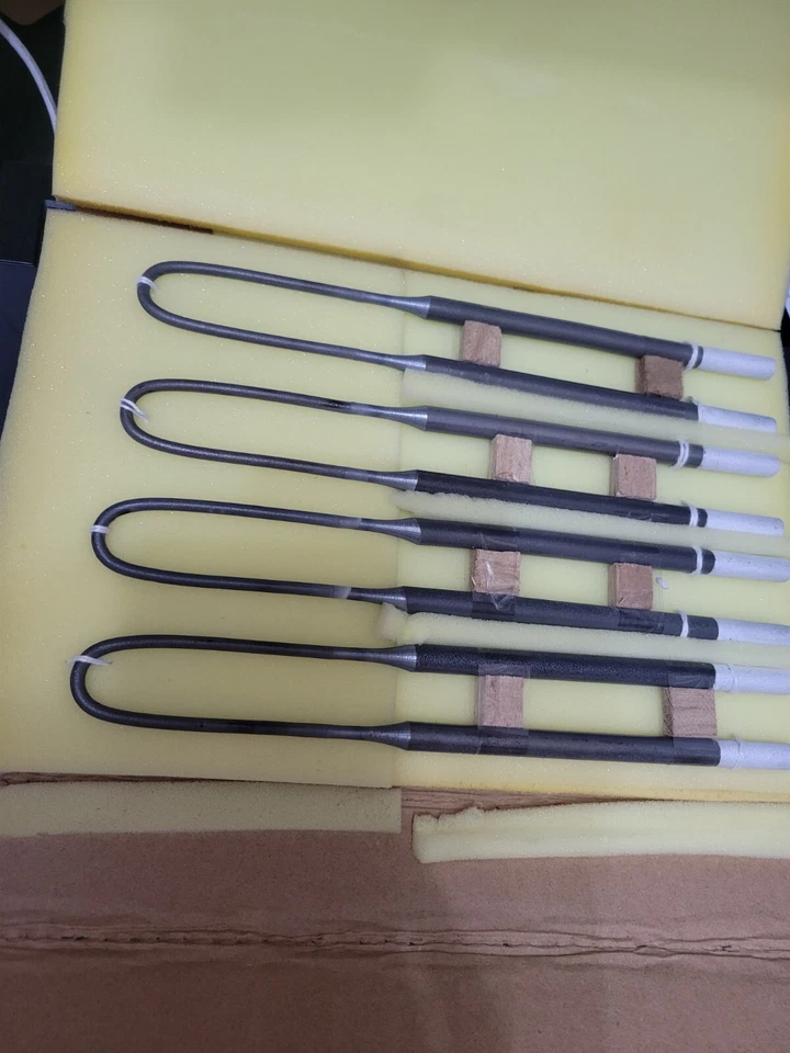 Elemento térmico MoSi2 1700C 4/9, Le=75 mm, Lu=165 mm, A=25 mm Foto 4 de 4