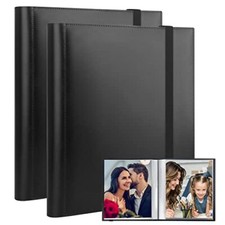 Scrapbook Album 8.5 x 11, 8.5x11 Photo Album Book Holds 68 Photos, Art