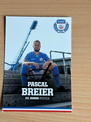Pascal Breier FC Hansa Rostock Autogrammkarte original signiert #S19485