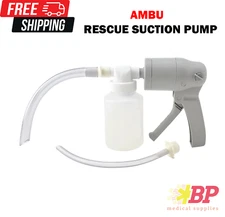 Dixie EMS ResCue Manual Suction Pump - EMT Portable Hand Held Suction Pump