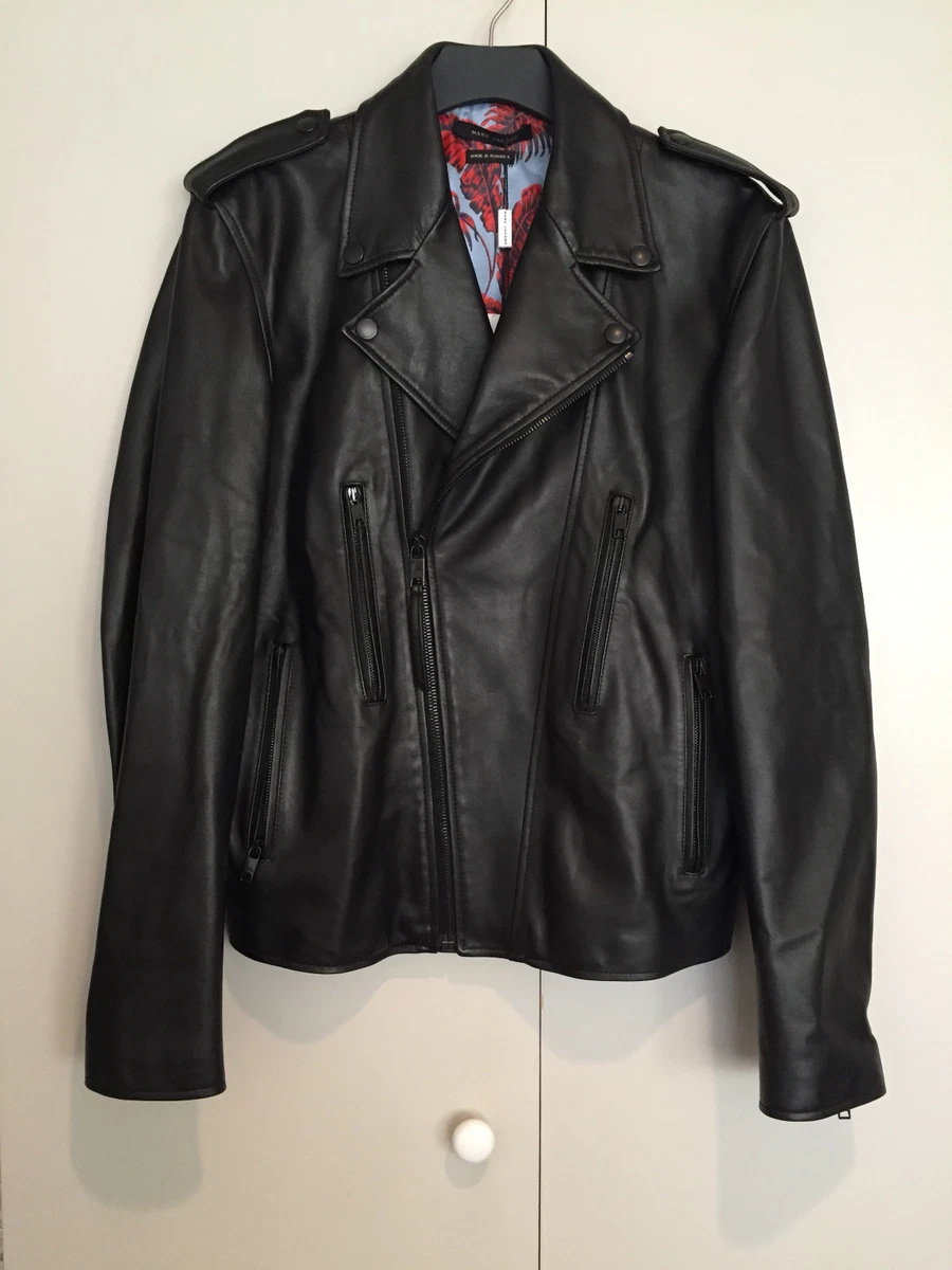 Marc Jacobs Black Leather Outer Shell Coats, Jackets & Vests for