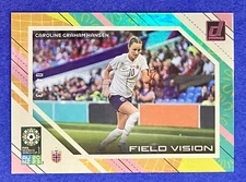 Caroline Graham Hansen 2023 Donruss Women's World Cup FIELD VISION PINK 4/23 (B)