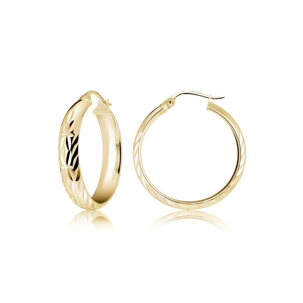 Designer diamond outlet hoop earrings