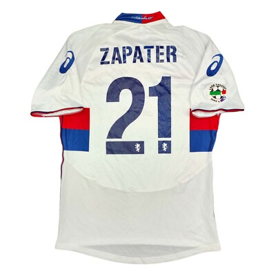 MAGLIA genoa asics zapater 2009-10 INDOSSATA MATCHWORN CALCIO