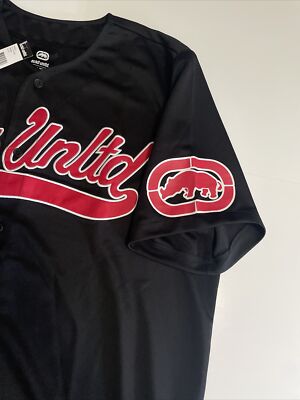 Ecko Unltd Men's 2XL Short Sleeve Heavy Weight Black & Red