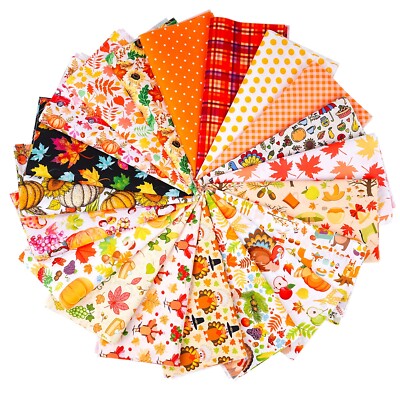 80 Pcs Assorted Cotton Fabric Squares 10x10 inches for Quilting & Patchwork