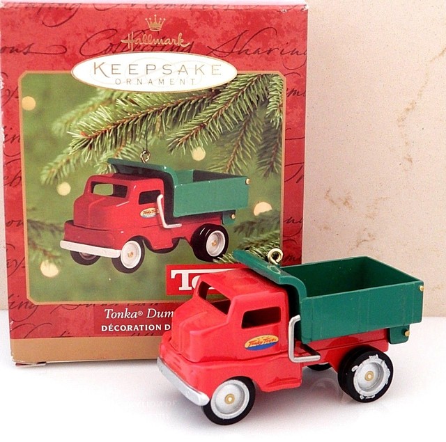 Hallmark Keepsake Christmas Ornament TONKA Dump Truck Red Green 2000 eBay