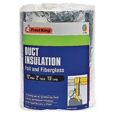 Frost King Sp55/6 Duct Insulation, Fiberglass, 15 Ft. L
