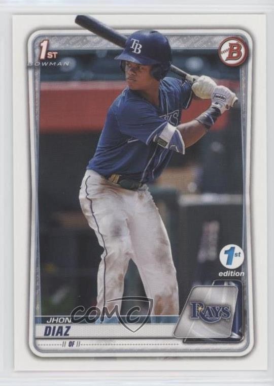 2020 Bowman 1st Edition Jhon Diaz #BFE-30 0c6