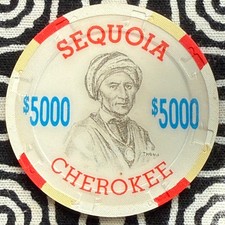 Toro sentado Sioux $5000 Paulson Fantasía Nativo Americano Indio Poker V829
