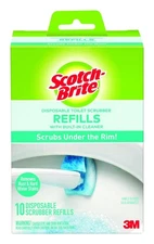 10 Count Scotch-Brite Disposable Toilet Scrubber Refills, Removes Rust & Hard
