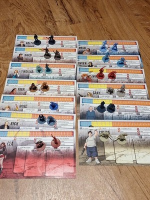 CMON Zombicide Survivor Character Lot Set 2, 3,  Lea and Rick