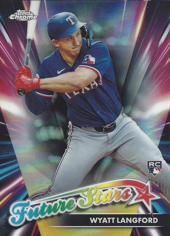 Wyatt Langford 2024 Topps Chrome Update Future Stars Insert Rookie Card
