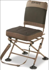 New 360° Swivel Hunting Blind Chair | Folding Portable Padded Seat | Black