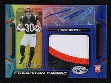 2023 Certified Mirror Blue 52/99 Chase Brown #FFMS-9 Auto 16wc