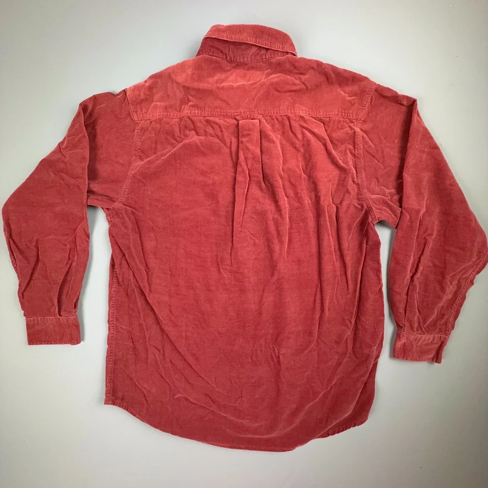 Camisa De Colección John Ashford Pana Abotonada Hombres M Granate Otoño Grunge Abuelo Foto 2 de 4