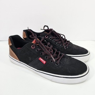 Levi's Miles Men's Sneakers Size 8 1/2 8.5 Black & Brown