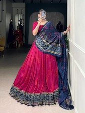 Elegant Lehenga Choli für Damen Indian Traditionell Nähte Festlich Outfit