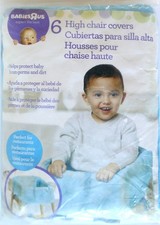 VTG NIP BABIES R US 6 Blue High chair covers Disposable Shopping Carts