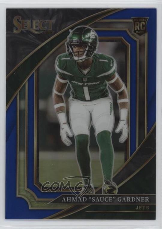 2022 Panini Select Suite Level Blue Prizm 22/99 Ahmad Gardner Sauce #322 8gd