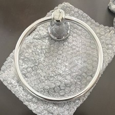 Moen Chrome Metal Bathroom Towel Ring Holder, Wall Mounted, 1-Pack