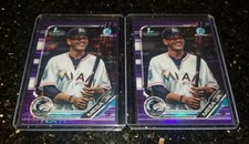 Victor Mesa Jr 2019 Bowman Chrome Purple Purple Mojo Refractor 1st Lot X2 Rc