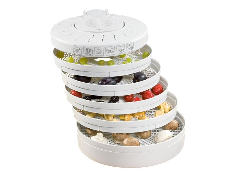 Clatronic DR 2751 Bianco - Disidratatore Frutta e Verdura 5 Ripiani