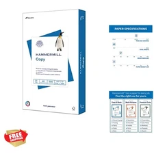 Printer Paper, 20 lb Copy Paper, 8.5 x 14 - 1 Ream 500 Sheets - 92 Bright, Ma...