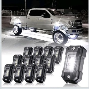 10X Amber Lights LED Rock For JEEP Truck Offroad UTV ATV Underbody Fog