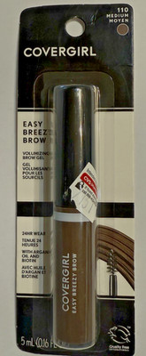 2x Covergirl Easy Breezy Brow Volumizing Gel - #110 Medium - 0.16 FL  New 2 pack